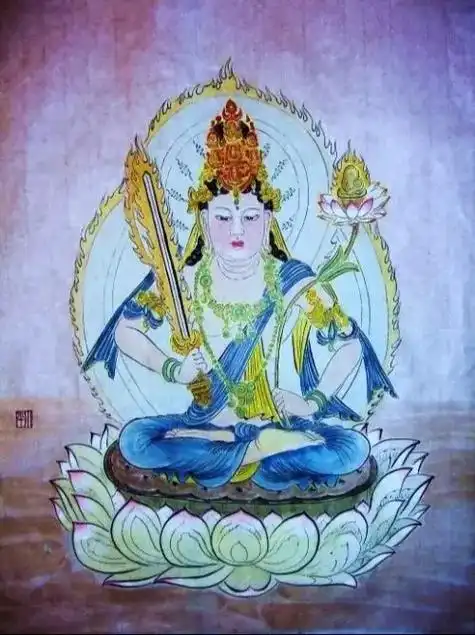 虚空藏菩萨摩诃萨在无量菩萨中专主智慧,功德和财富.因尊上智慧,功德