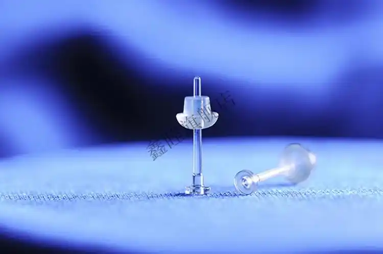 树脂耳钉透明隐形防堵耳针养耳洞耳钉爱心学生耳棒学生 4对隐形 加长