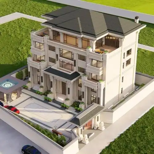 农村自建房别墅图纸别墅设计农村5层豪华自建别墅设计