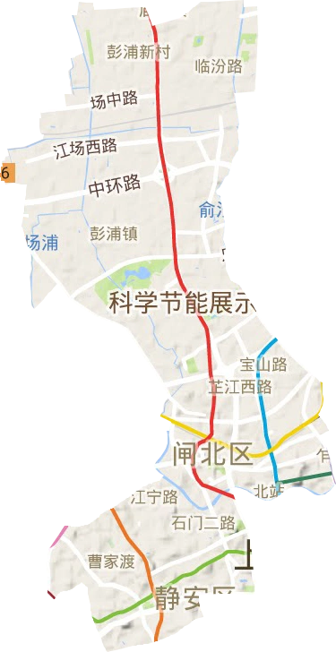 静安区高清地形地图
