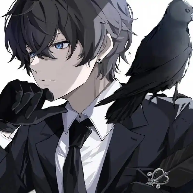 黑发动漫帅哥一枚～ 在微博看到这张图赶紧存下来了哈哈哈,虽然不知道