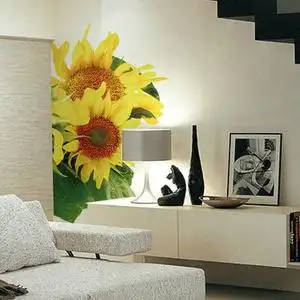 电视背景墙贴纸客厅向日葵图片
