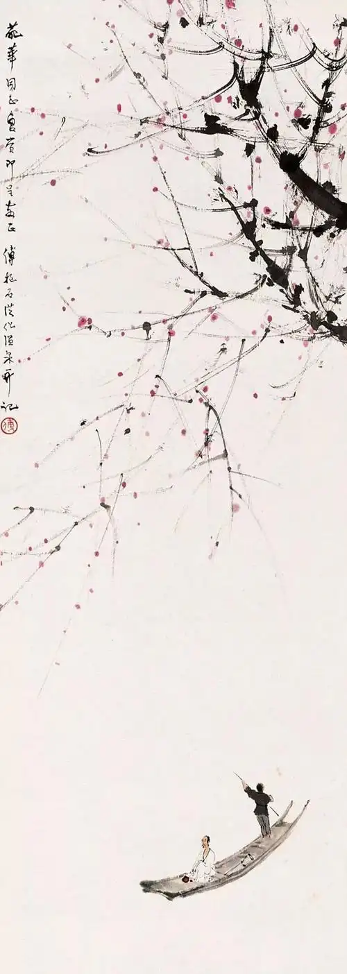 大师傅抱石这样进行国画留白