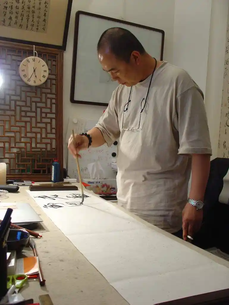 作为书法家的张铁林