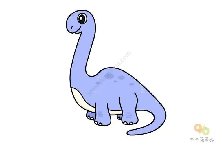 如何画雷龙简笔画