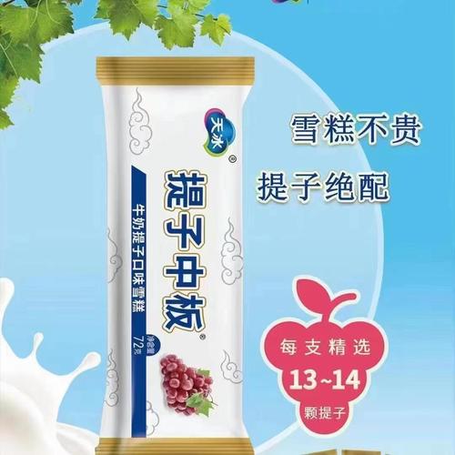 天冰牛奶提子雪糕巧克力山楂冰淇淋家庭冷饮冰棍批发提子大板