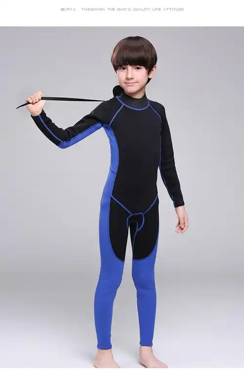 2mm儿童潜水服neoprene潜水衣冲浪衣防寒儿童泳衣冬游泳衣小孩
