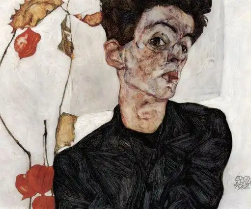 埃贡·席勒,自画像,1912年