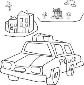 出租车简笔画 出租车简笔画怎么画