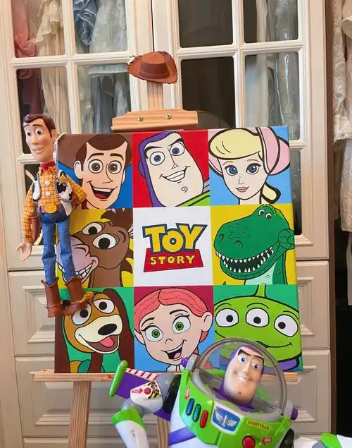 含调色教程04玩具总动员篇丙烯画