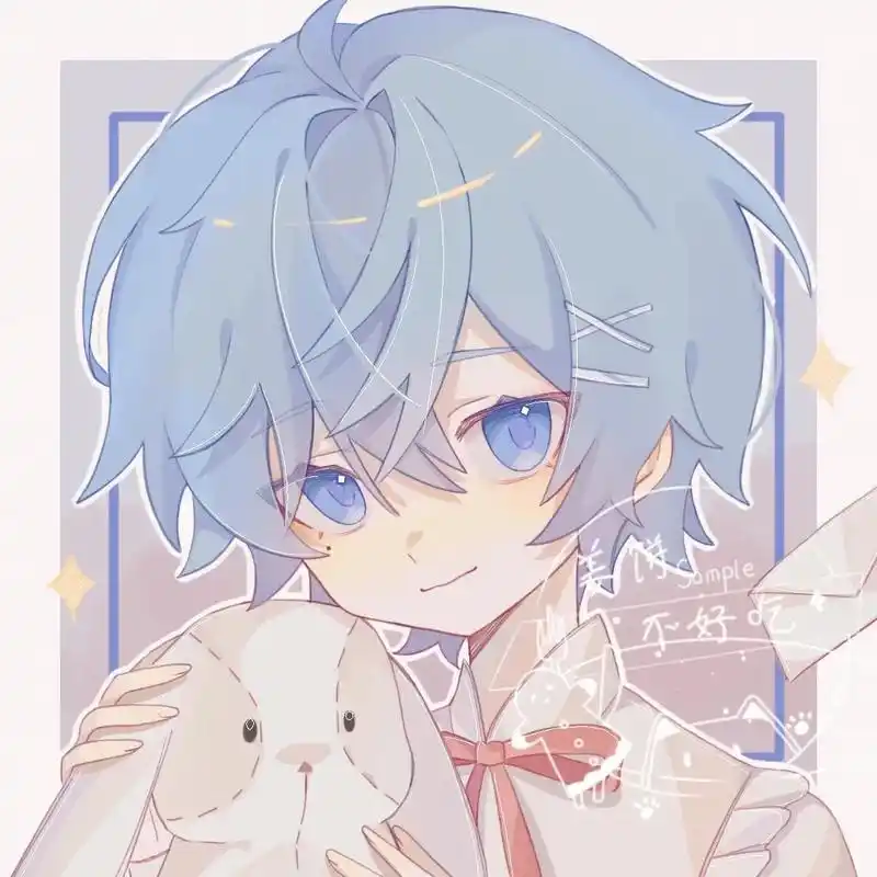 剪辑 #绘画 #可爱男生头像 @一只小狸猫 上次没放音乐删 - 抖音