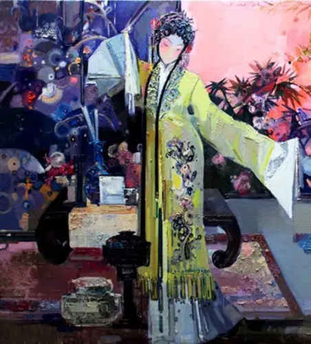 【创意点油画】叶圣琴戏曲人物油画作品一