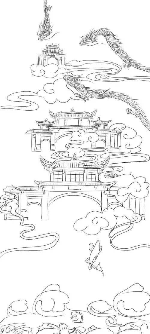 鱼跃龙门|插画|艺术插画|z95648703 - 原创作品 - 站酷 (zcool)