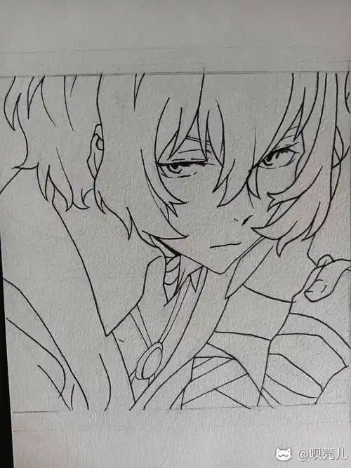 绘画#太宰治(临摹)