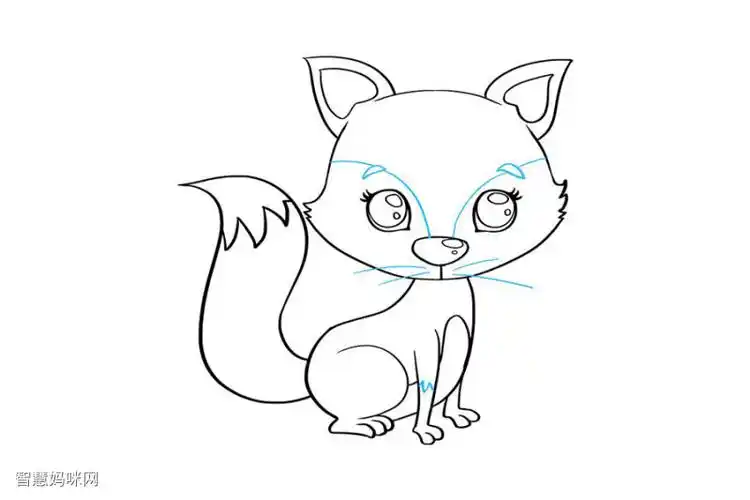 怎样画狐狸宝宝