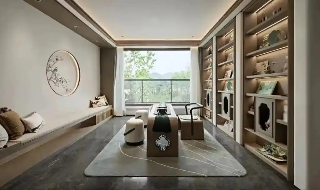 240平中式.#分享室内设计方案 #高级感客厅装修效果图 # - 抖音