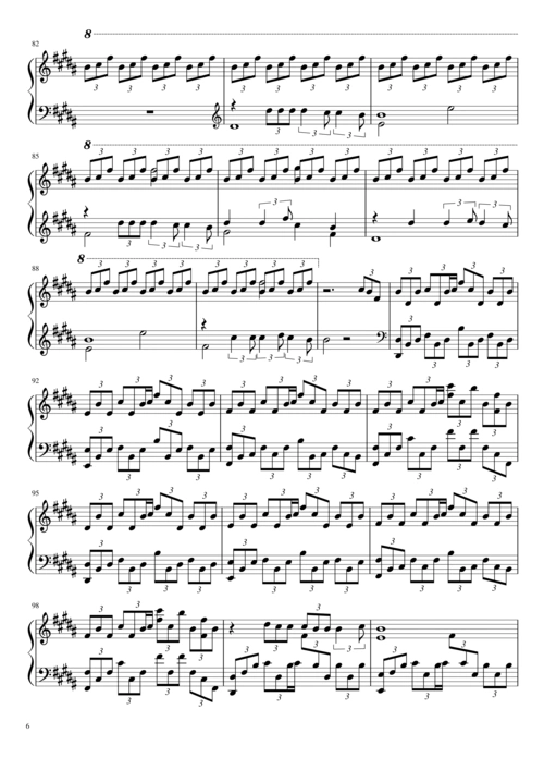 【钢琴谱】你的名字.| 火花