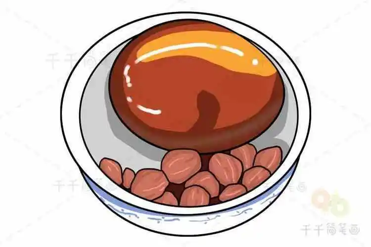 广西特产美食简笔画