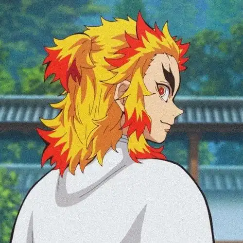 鬼灭之刃炎柱炼狱杏寿郎头像酷酷的男生动漫头像
