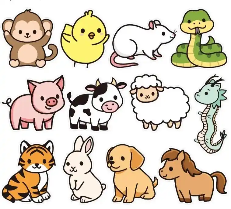 十二生肖继续更新!#少儿美术 #简笔画 #抖音热门 #一起学 - 抖音