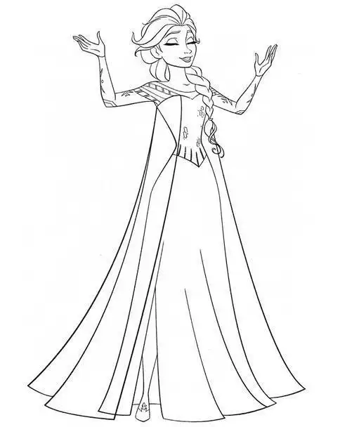 简笔画艾莎公主简笔画图片冰雪奇缘公主简笔画视频教程儿童冰雪女王简