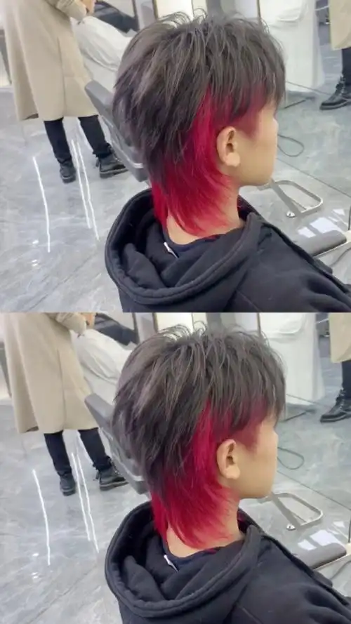 男生发色#男生挂耳染发色