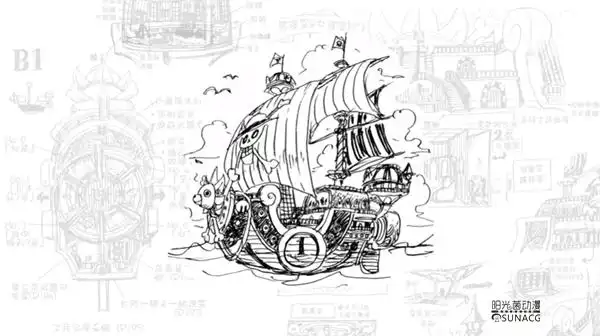 《海贼王》中草帽团的"万里阳光号"竟是海上唯一的豪华别墅!