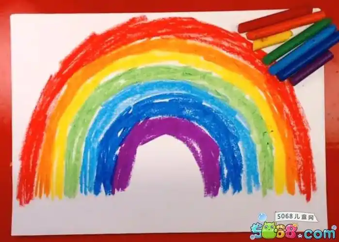 怎么画美丽的彩虹 儿童画彩虹的画法
