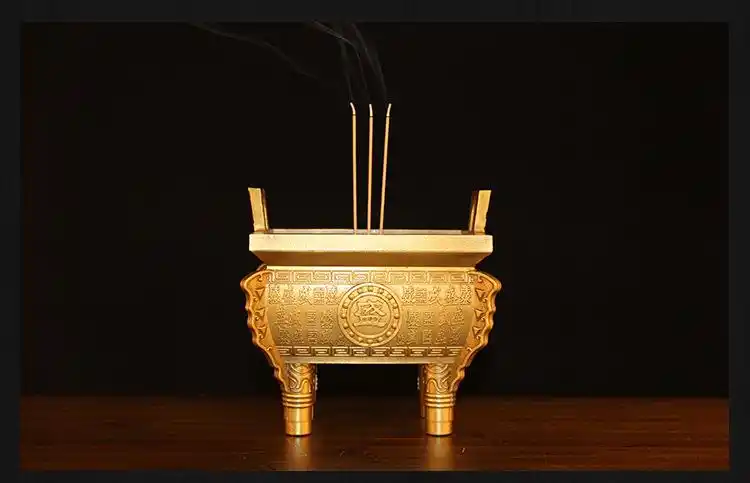 厂家直售鼎盛千秋香炉 寺庙宗教书法印字大型祭祀上香香炉