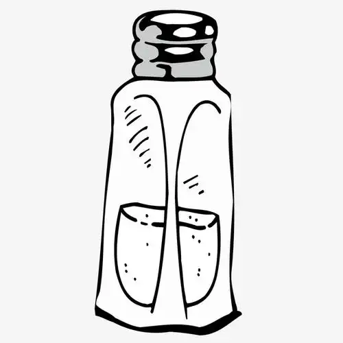 卡通透明调料瓶矢量