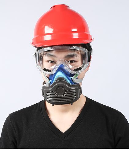 防毒面具防尘面罩防飞沫化工气体喷漆打农药防护罩面贝呼吸全面罩
