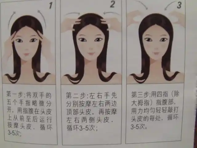 头部按摩三部曲