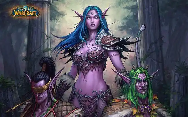 魔兽世界暗夜精灵原画