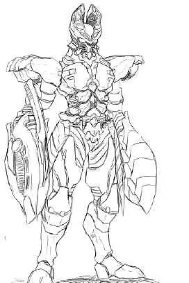 简笔画的巴尔坦星人