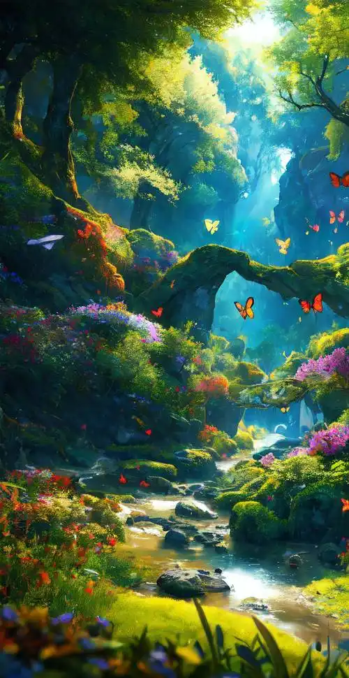 ai绘画 中国风景"数字山水" 创作欣赏!_游客_景点_华山