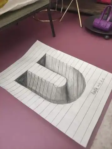 1,立体画怎么画