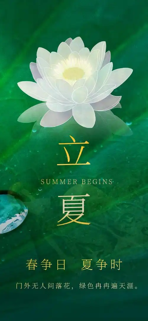 "今日立夏"手机高清壁纸·原图上传,记得查看原图再保存.