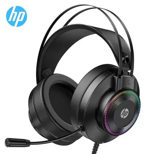 惠普hpgh10头戴式耳机游戏电竞电脑有线耳麦降噪台式笔记本立体声35mm