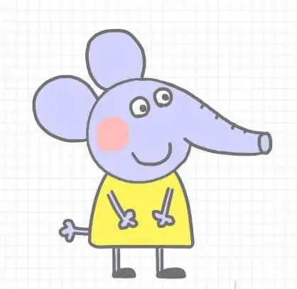 简笔画小象艾米丽的画法教程