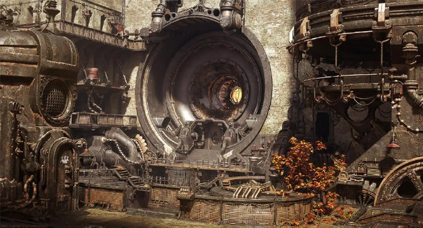 蒸汽朋克场景参考 蒸汽朋克场景通常包括充满机械装置和蒸汽动力的