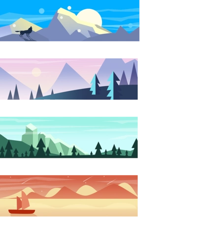 扁平化风景插画(2019-03-14)