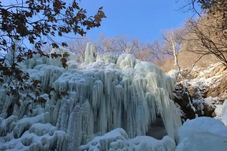 京东大峡谷冰瀑奇观惊艳来袭_崖壁_联合国_千姿百态