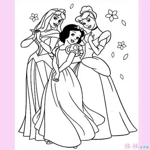 迪士尼公主简笔画图片简笔画 可爱公主1白雪公主简笔画图片大全 教程
