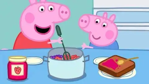 小猪佩奇游戏:佩奇和乔治帮妈妈做饭!