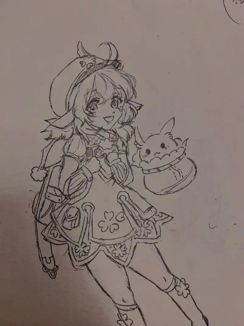 绘画 #康娜 #摸鱼 #画渣 #画画 #光遇 #画渣日常  - 抖音