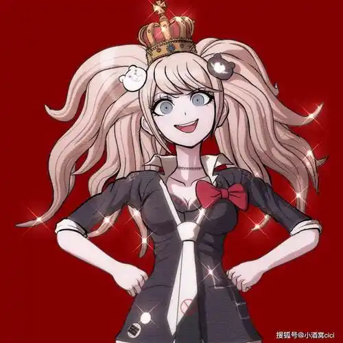 弹丸论破江之岛盾子立绘扎起头发戴眼镜的盾子有没有更可