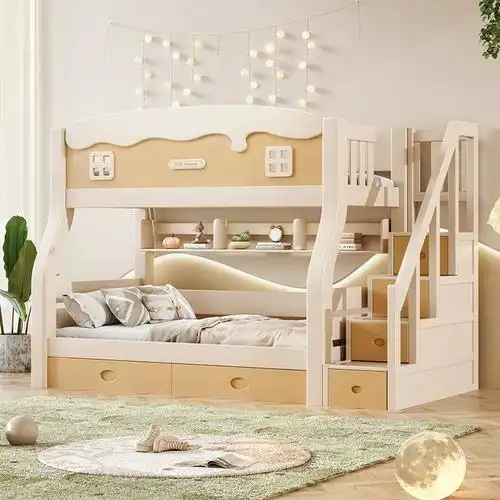 上下床双层床全实木高低床大人小户型双人床儿童上下铺木床子母床