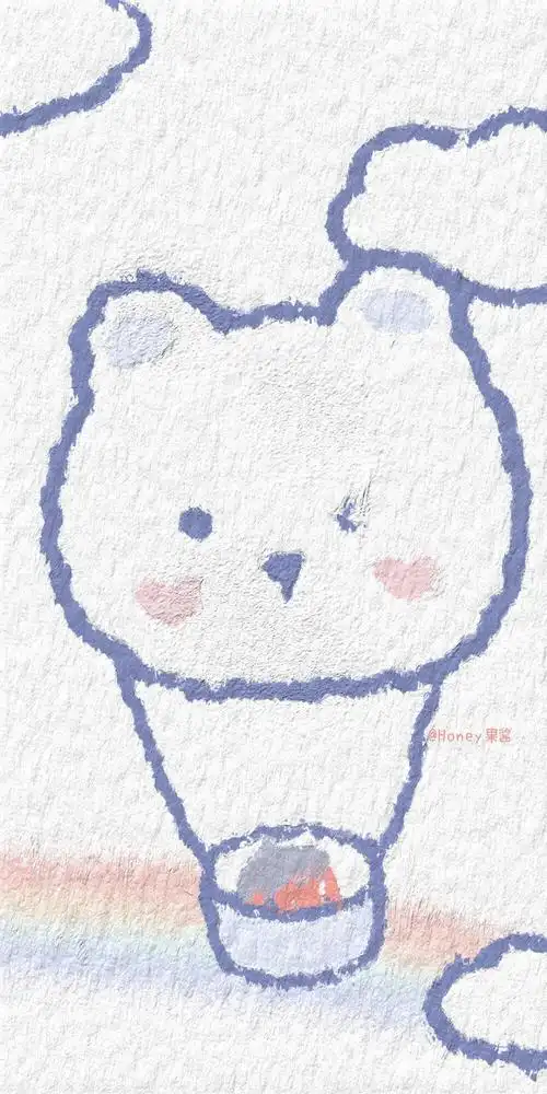 油画风可爱手绘壁纸