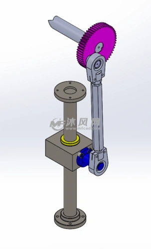 偏心齿轮曲柄连杆机构