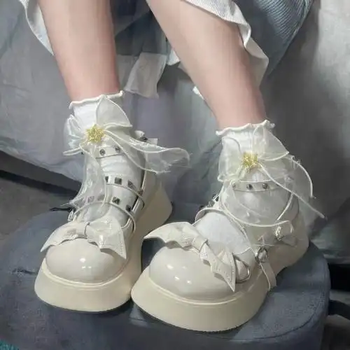 白色玛丽珍洛丽塔女鞋